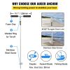 VEVOR Sand Anchor, 36" Length Auger to The Beach and Sandbar, 316 Stainless Steel Screw Anchor w/Removable Handle, Bungee Line & Carry Bag