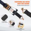 VEVOR Ratchet Tie Down Straps (4PK), 11128 lb Break Strength, Double J Hook Includes 4 Premium 2" x 8' Rachet Tie Downs with Padded Handles