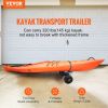 VEVOR Heavy Duty Kayak Cart, 320lbs Load Capacity, Detachable Canoe Trolley Cart with 10'' Solid Tires, Adjustable Brackets & Nonslip Support Foot