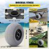 VEVOR Beach Balloon Wheels, 9" Replacement Sand Tires, PVC Cart Tires for Kayak Dolly, Canoe Cart and Buggy w/Free Air Pump, 2-Pack