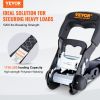 VEVOR Ratchet Tie Down Straps (4PK), 5208 lb Max Break Strength, Includes 4 Premium 1.6" x 8' Rachet Tie Downs with Padded Handles