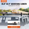 VEVOR Van Roof Ladder Rack, 2 Bars Alloy Steel Roof Racks, 500 LBS Capacity Rain-Gutter Roof Rack, Adjustable Length 35.8"-57.5"